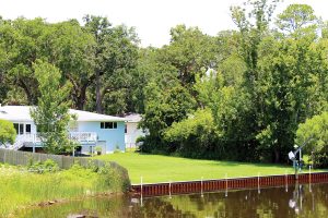 During Hurricane Irma, the creek rose over the bulkhead of Tom Henley’s San Marie Drive South property, and up into the lower level of the house.