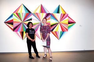 UNF student Gabbi Bautista with Nan Kavanaugh, director of communications and marketing